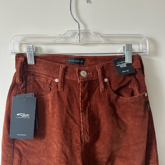 SILVER JEANS CO Highly desirable trousers- rust, corduroy - Picture 3 of 8